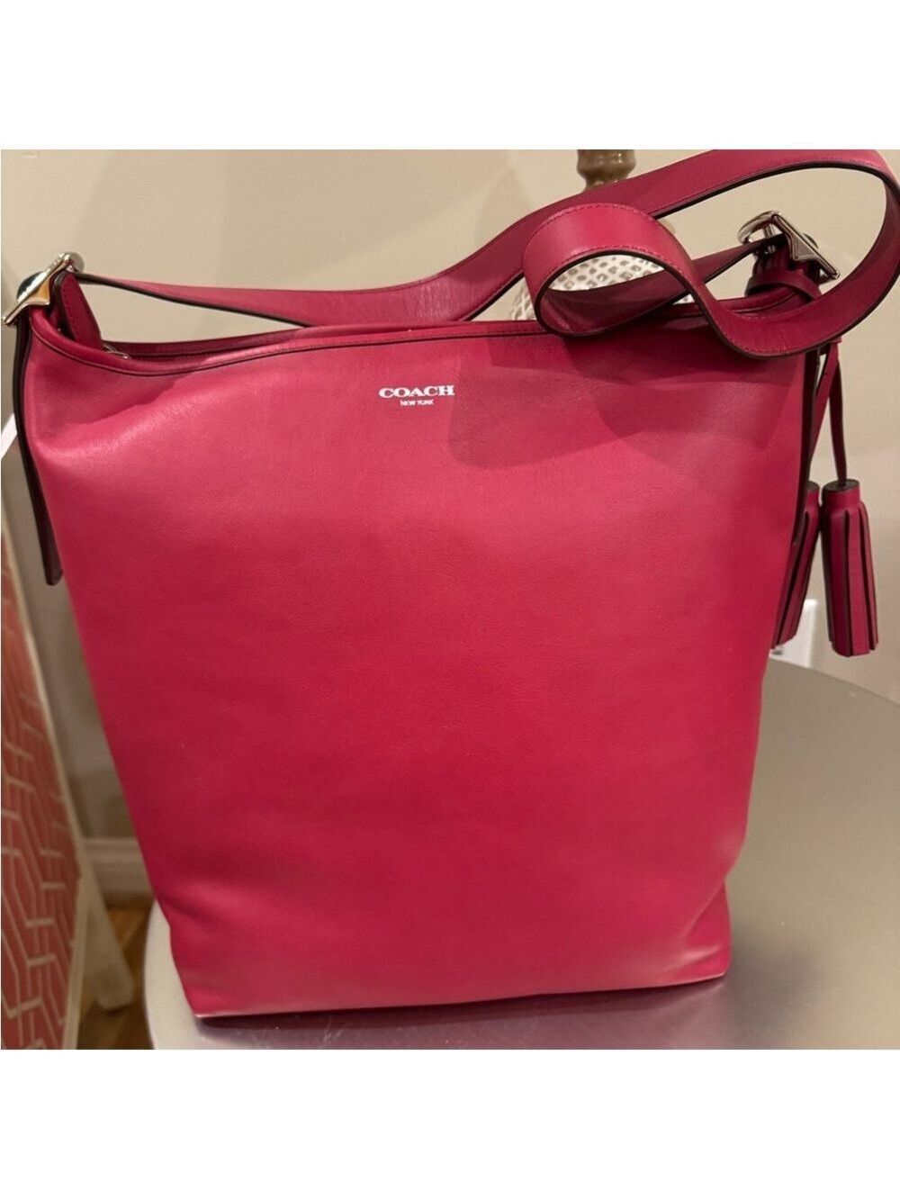 Coach - NWT - Large Legacy Duffle Bag in Black Cherry - EXCELLENT CONDITION